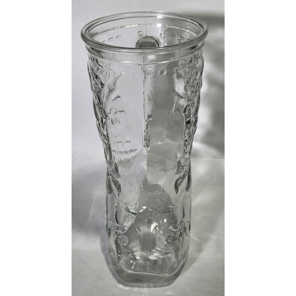 Vintage Clear Glass Cowboy Boot Mug Beer Stein Western Barware Novelty Cup 6" - Picture 5 of 8